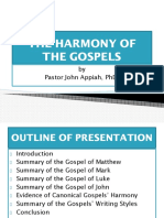 Summary, The Harmony of The Gospels