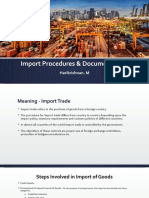Import Procedures & Documentation