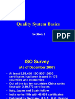 Quality System Basics: Section 1