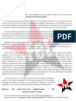Declaracion Reforma Educacion Superior - FeL- UC