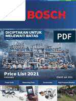 Pricelist Bosch Power Tools 2021