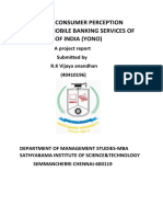 A Study On Consumer Perception Towards Mobile Banking Services of State Bank of India