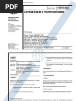 NBR 5462 TB 116 - Confiabilidade e Mantenabilidade