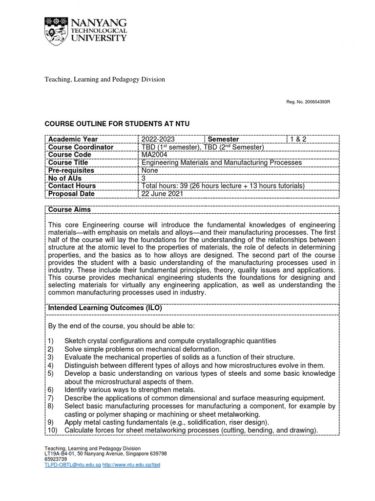 MA2004 Engineering Materials and Manufacturing Processes 23082021 PDF