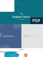 English Classes Introduction 1