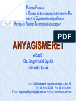 Annyagismeret Dr. Bagyinszki Gyula
