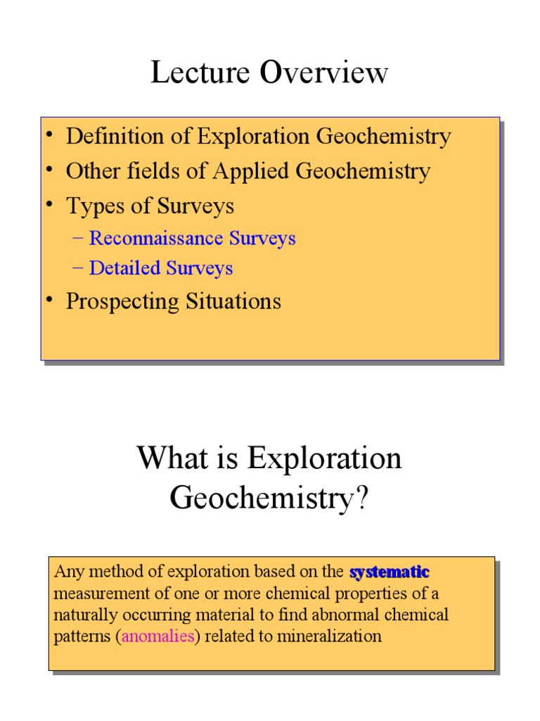 Geochemical Exploration I | PDF | Geochemistry | Water
