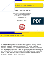 2.1 Mathematical Models: Joezerk A. Carpio BS - MATH IV
