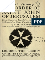 Short History of The Order of Saint John of Jerusalem