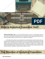 Analytical and Hortatory