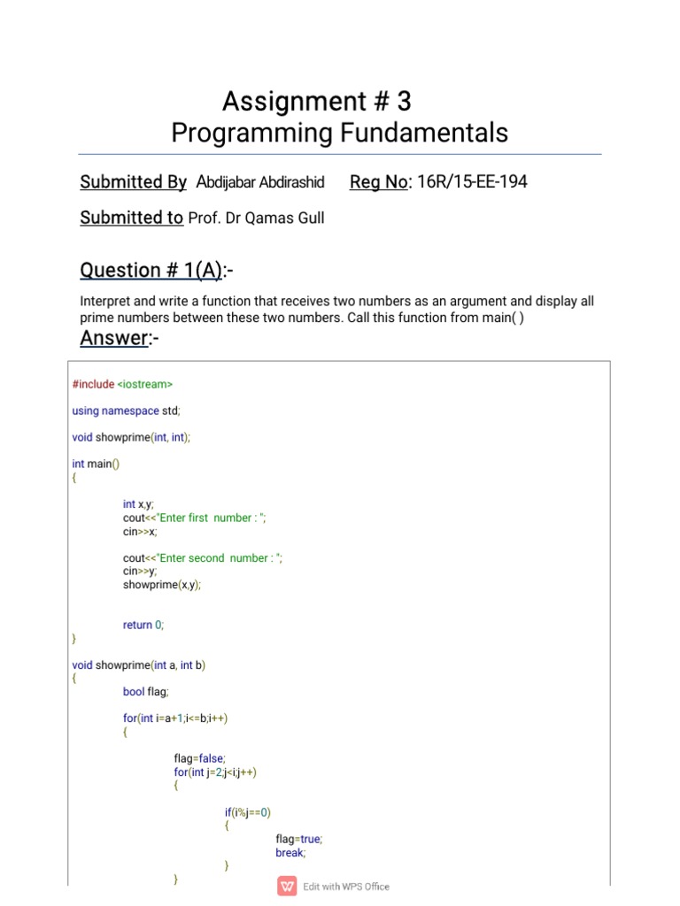 Assignment 3 16R/1516R/15-EE-194 PF | PDF