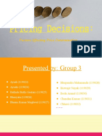 Pricing Decisions - Factors Affecting Price Determination (Group 3)