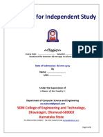 2018-Proposal For Independent Study