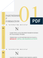 Topic: Partnershi P Formation