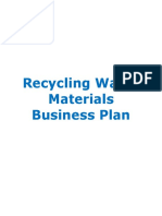 Recycling Waste Materials Business Plan