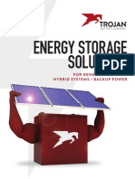 Energy Storage Solutions: For Renewable Energy Hybrid Systems / Backup Power