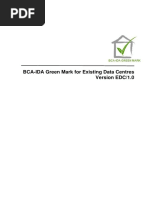 BCA-IDA Green Mark For Existing Data Centres Version EDC/1.0
