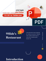 9slide - Restaurant Teamplate Slide Powerpoint