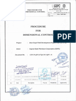 Procedure For Dimensional Control