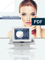 Gold Micro Needle Fractional RF Machine User Manual