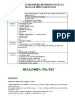 Testarea Sensibilităţii Organismului La Substantele Medicamentoase