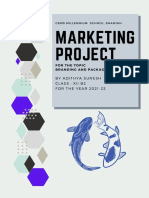 Marketing Project: by Adithya Suresh Class: Xii B2 FOR THE YEAR 2021-22