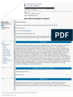 Thromboangiitis Obliterans (Buerger's Disease)