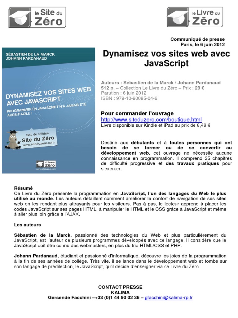 Apprendre JavaScript pour débutants | PDF | Programmation web | Internet