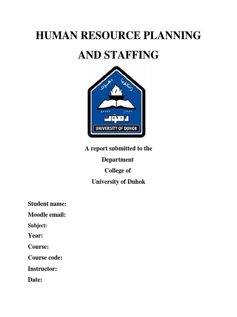 Human Resource Planning Staffing PDF Human Resource Management