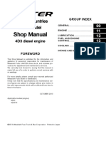 Mitsubishi Canter 4D3 Diesel Engine Workshop Manual