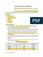 Unit - Iii TQM Tools and Techniques: The Seven Traditioal Tools of Quality or Statistical Process Control