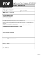 Appendix C Coaching Session Plan Template