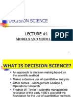 D S Lecture _1 -Models  Modeling