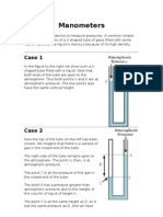 Manometers: Case 1