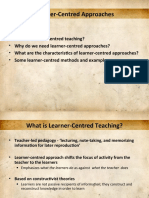 Learner-Centred Approaches