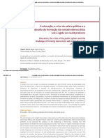 A educação, a crise da esfera pública e o desafio da formação da vontade democrática sob a égide do neoliberalismo