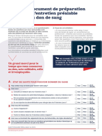 Questionnaire Prealable Au Don METROPOLE