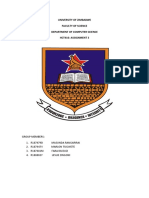 University of Zimbabwe Faculty of Science Department of Computer Science Hct416: Assignment 3