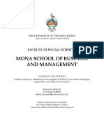 Mona School of Business and Management: Faculty of Social Sciences