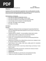 Resume For SAP FICO