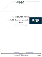 Edexcel GCSE Physics Topic 13: Notes on Electromagnetic Induction