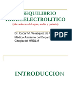 Clase 3.1. DESEQUILIBRIO HIDRO ELECTROLITICO