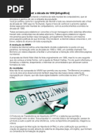 A história da Internet a década de 1990 [infográfico]