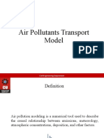 Model Air Pollutants Transport