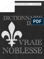 Dictionnaire de la vraie/fausse Noblesse - Tallandier 2008