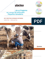 2019 - Programa de Calidad de Leche para Pequeños Ganaderos