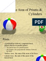 Surface Area of Prisms and Cylinders