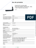 Especificações técnicas bloco contato auxiliar