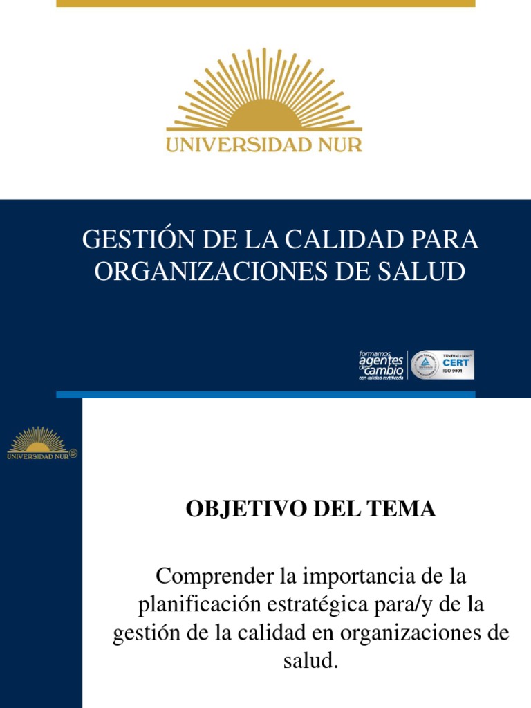 Gestión de Calidad en Salud Boliviana | PDF | Calidad (comercial ...