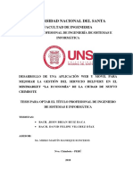 Universidad Nacional Del Santa: Facultad de Ingenieria